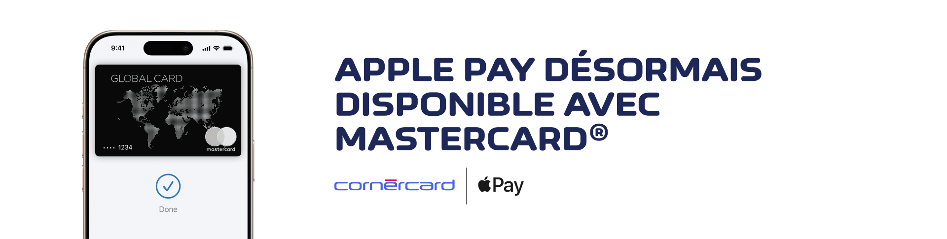 Apple Pay désormais disponible avec Mastercard®